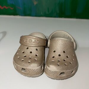 CROCS Kids Metallic Gold Sandals